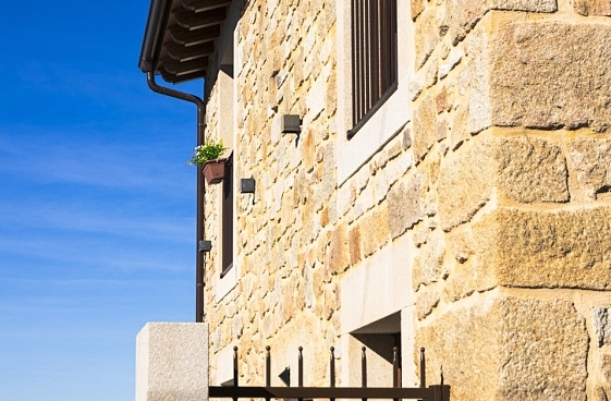 Casa de piedra tradicional.